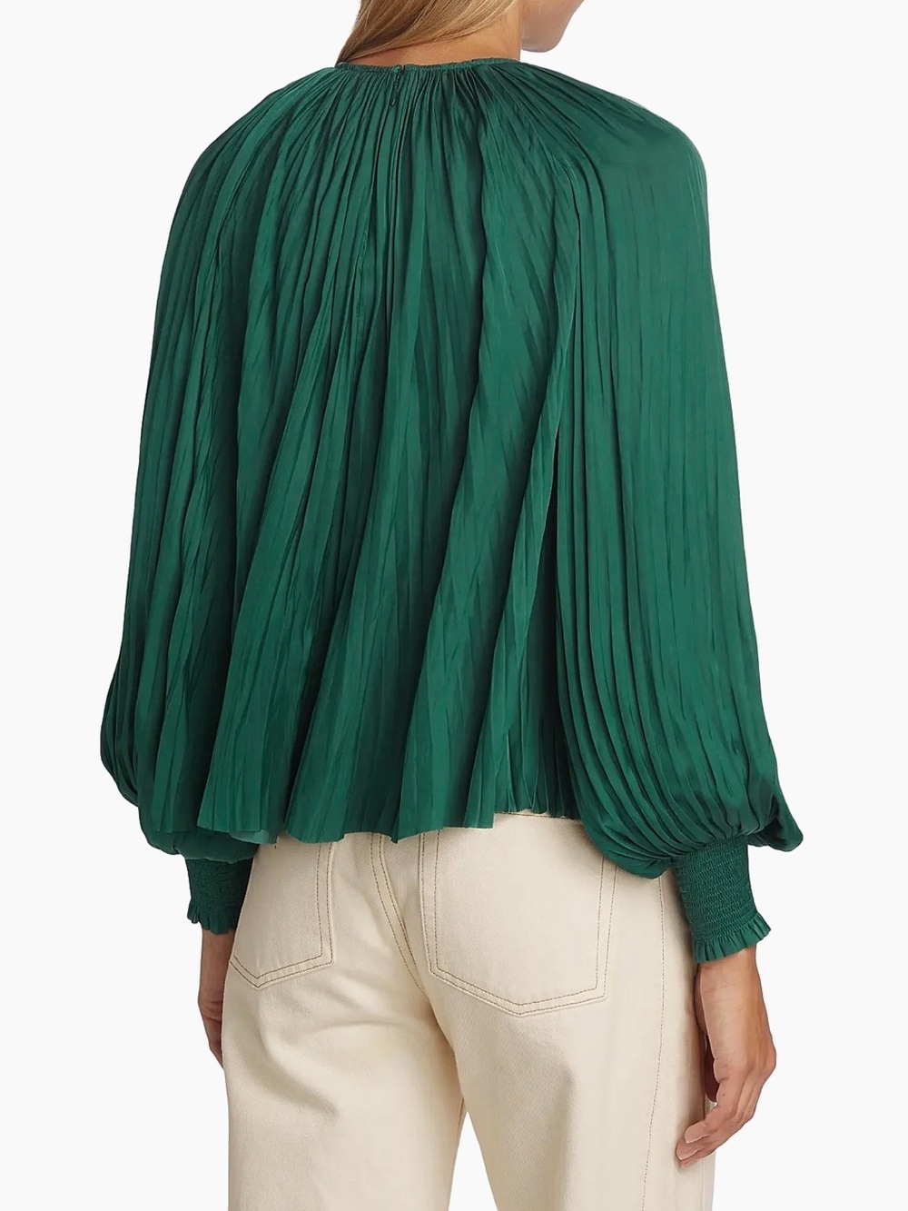 Ulla Johnson Aidy Blouse Emerald Green Size 8 - Picture 4 of 11